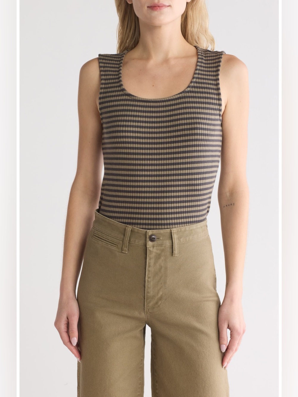 MADEWELL - Stripe Rib Tank